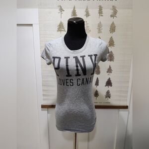 PINK Loves Canada Graphic Tee - Small